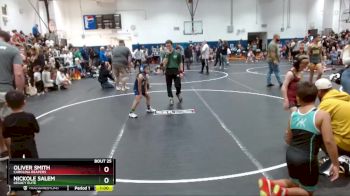 55 lbs Quarterfinal - Oliver Smith, Carolina Reapers vs Nickole Salem, Legacy Elite