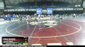 108 lbs 1st Place Match - Hadley McCleery, Mat Demon Wrestling Club vs Sophia Garza, Scrap Yard Garage Wrestling