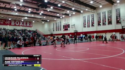 104-110 lbs Round 1 - Rubie Winterburn, Southwestern Oregon CC vs Jacqueline Palacencia, Simpson University (CA)