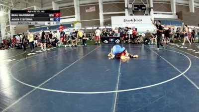 165 lbs Cons. Round 2 - Beau Gardineer, Nevada vs Aiden Cisterna, Arizona