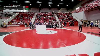 JH 89 lbs 1st Place Match - Audrey Serbantez, KINGFISHER JH vs Kennedy Blevins, HENRIETTA JH