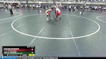 189 lbs Champ. Round 1 - Espyn Sweers, Mauston Talons Wrestling Club vs Colton Petrasek, B.A.M. Training Center