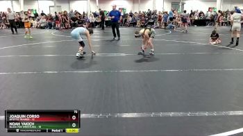 72 lbs Round 6 (8 Team) - Noah Yakich, Black Fox Wrestling vs Joaquin Corso, Bitetto Trained