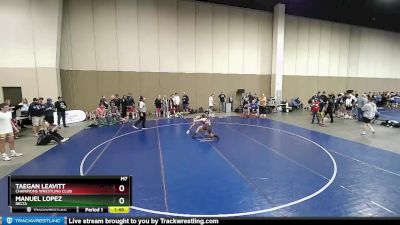 120 lbs Semifinal - Taegan Leavitt, Champions Wrestling Club vs Manuel Lopez, Delta