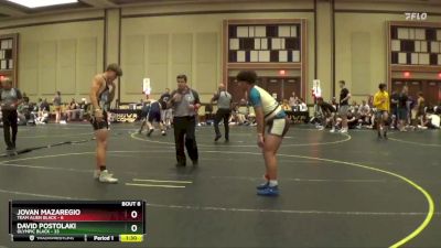 180 lbs Semis & 1st Wrestleback (8 Team) - David Postolaki, Olympic Black vs Jovan Mazaregio, Team Alien Black