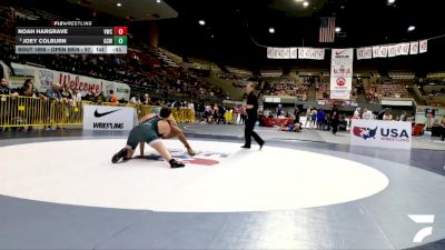 Open Men - 97 lbs Cons. Round 2 - Noah Hargrave, Valhalla Wrestling Club vs Joey Colburn, Ground Creatures Wrestling