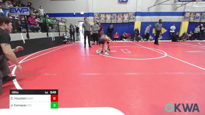 46 lbs Final - Daxton Houston, Skiatook Youth Wrestling vs Judd Esmeyer, Owasso Takedown Club