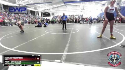 190 lbs Round 1 - Noah Gonzalez, South Central Punisher vs Kaylee Thompson, Maize