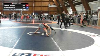 135A lbs 3rd Place - Damian Tebano, Hammer WC vs Zaine Campbell, Tioga