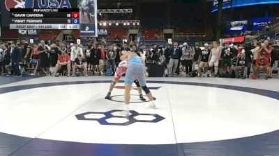 144 lbs Quarters - Gavin Cantera, Ohio vs Vinny Ferrari, Texas