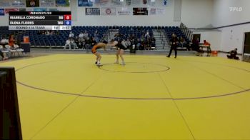 124 lbs Round 1 (4 Team) - Elena Flores, Treasure Valley CC vs Isabella Coronado, Eastern Oregon University