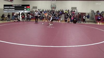 171-172 lbs 1st Place Match - Gabe Sanchez, Independence vs Jaeden Fisher, Center Point-Urbana