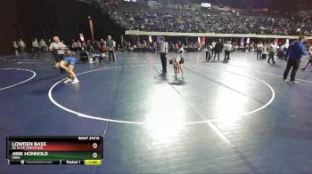 98 lbs Cons. Semi - Arik Honnold, Iowa vs Lowden Bass, DC Elite Wrestling