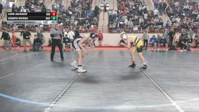 120_B lbs Quarterfinal - Luke Jackson, Kiski Area vs Joseph Rivera, Southern Lehigh
