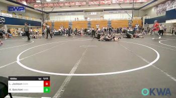 100 lbs Semifinal - Lane Jackson, Darko Valley Wolf Pack vs Reid Botchlet, Choctaw Ironman Youth Wrestling