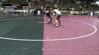 6A 285 lbs Cons. Round 3 - Beau Martin, Pelham vs Kaedan Johnson, Pike Road School