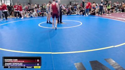 113 lbs Champ. Round 1 - Kayden Cain, Auburn Area Wrestling Club vs Zaiden Gonzalez, Victory Wrestling-Central WA