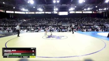 4A 106 lbs Cons. Round 1 - Brennan Sheirbon, Skyview vs Michael Bess, Bishop Kelly