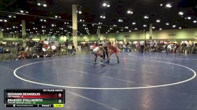 152 lbs Placement Matches (16 Team) - Braeden Stallworth, CHOICES (Beaver Local) vs Giovanni Deangeles, The Firemen