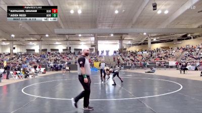 A 113 lbs Quarterfinal - Aiden Reed, Anderson Co. High School vs Nathaniel Graham, Station Camp High School
