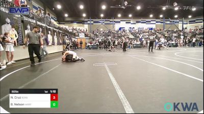 80 lbs Semifinal - Nathan Cruz, Scrap Yard Training vs Boston Nelson, Harrah Little League Wrestling