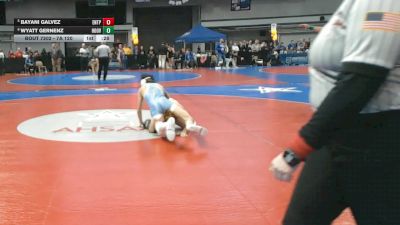 7A 120 lbs Cons. Round 3 - Bayani Galvez, Enterprise HS vs Wyatt Gernenz, Hoover