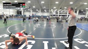 124 lbs Quarterfinal - Liam Driscoll, Falcons/Taunton vs Zachary Schwartz, Newtown