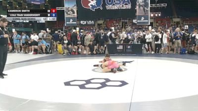 88 lbs Cons. Sub-semis - Cameron Smith, Ohio vs Cole Train Vanderwerff, Wisconsin