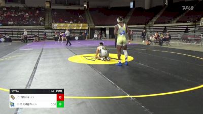 157 lbs Consi Of 16 #2 - Caiden Stone, Central Florida vs Rayme Dagin, Allen