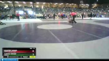 71 lbs Semifinal - Hunter Danks, Deschutes Mat Club vs Curtis Krogh, Irrigon