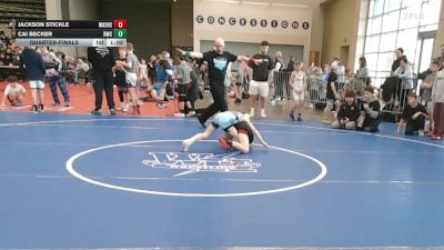 65 lbs Quarterfinal - Jackson Stickle, Mat Assassins Gray - ESE vs Cai Becker, Ruthless 1 - ESE