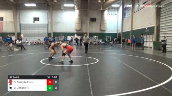 132 lbs Prelims - Schylar Campbell, Broken Bow High School vs Carter Jensen, Pierce High School