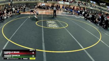 114 lbs Finals (8 Team) - Maddox Franklin, Hononegah vs Gabrielle Bragg, Anoka