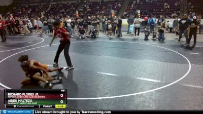 80 lbs Semifinal - Aiden Maltezo, Canon City Wrestling Club vs Richard Flores Jr., Pomona Wrestling Club Colorado