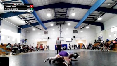 126 lbs Cons. Semi - Josiah King, Long Beach High School vs Karson Rozas, Rayne