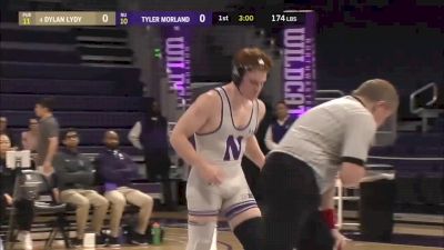 174 lbs Dylan Lydy (Purdue) vs Tyler Morland (Northwestern)