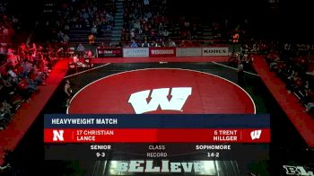 285lbs Match: Trent Hillger, Wisconsin vs Christian Lance, Nebraska