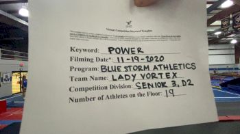 Blue Storm Athletics - Lady Vortex [L3 Senior - D2] Varsity All Star Virtual Competition Series: Event V