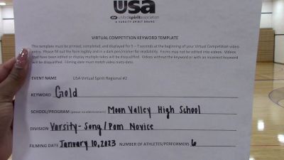 Moon Valley High School [Varsity - SongPom - Novice] 2023 USA Virtual Spirit Regional II