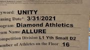 Diamond Athletics - Allure [L1 Youth - D2 - Small] 2021 Mid Atlantic Virtual Championship