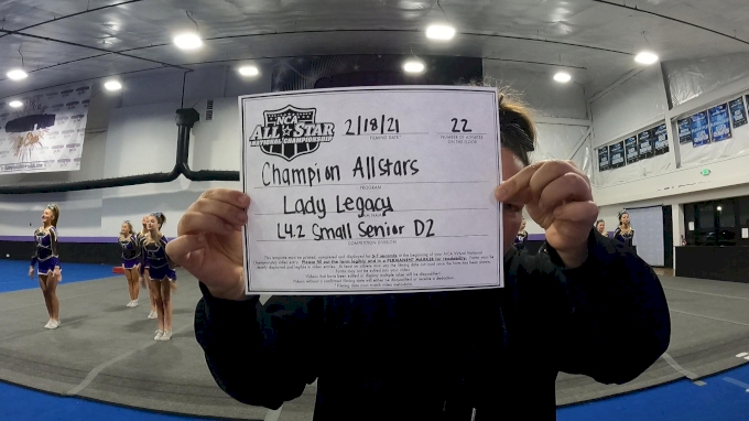 Champion All Stars Lady Legacy [l4 2 Senior D2 Small] 2021 Nca