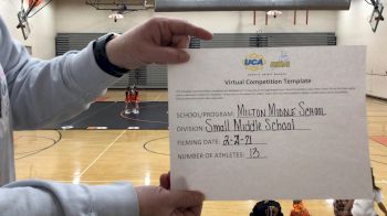 Milton High School [Game Day Small Junior High] 2021 UCA February Virtual Challenge