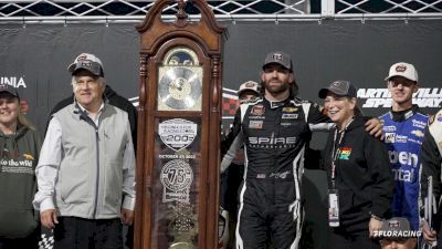 NASCAR Cup Driver Corey LaJoie Takes Home A Clock After Modified Win At Martinsville