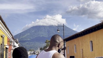 Photo Shoot In Front Of Antiguan Volcano