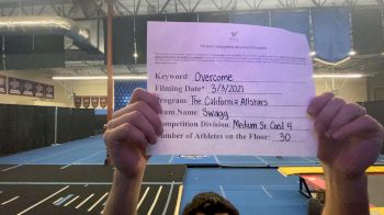 The California All Stars - Swagg [L4 Senior Coed - Medium] 2021 Spirit Sports: Virtual Duel in the Desert