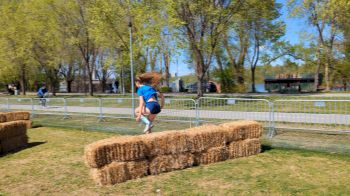 The U.S. U20 Girls Practice On Hay Bales Ahead Of World XC
