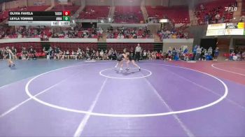105 lbs Round 3 - 2nd Wrestleback And Semi-finals(16 Team) - Olivia Favela, Amarillo Tascosa vs Leyla Torres, Anna