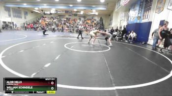 175 lbs Cons. Round 4 - Alor Mills, Laguna Hills vs William Schindele, El Toro