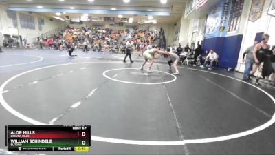 175 lbs Cons. Round 4 - Alor Mills, Laguna Hills vs William Schindele, El Toro