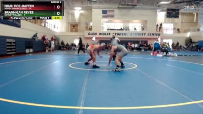 184 lbs Round 3 (6 Team) - Brannigan Reyes, Cowley College vs Noah Poe-Hatten, North Idaho College